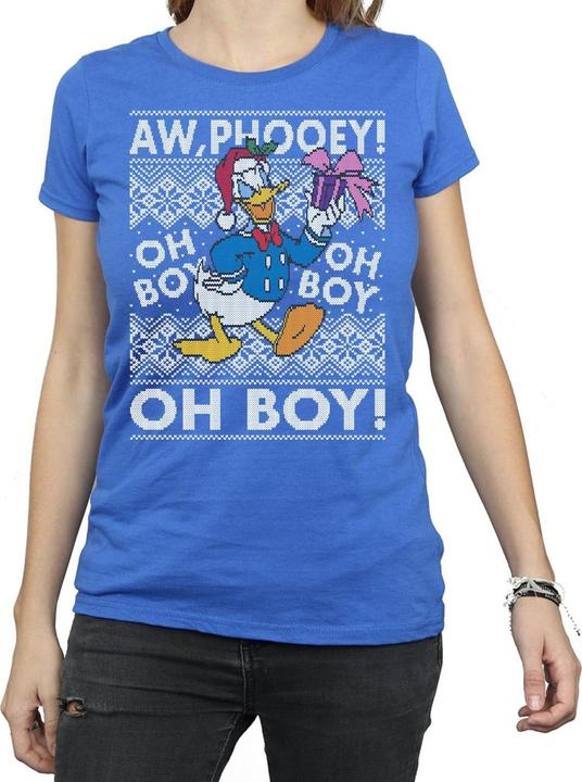 Immagine prodotto Disney Donald Duck Christmas Fair Isle Maglietta Donna (XL)