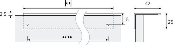 Image du produit Hettich Profils de poignée ProDecor Ticinum