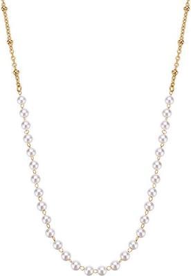 Brosway - Gold plated necklace with synthetic pearls Essential BNL038