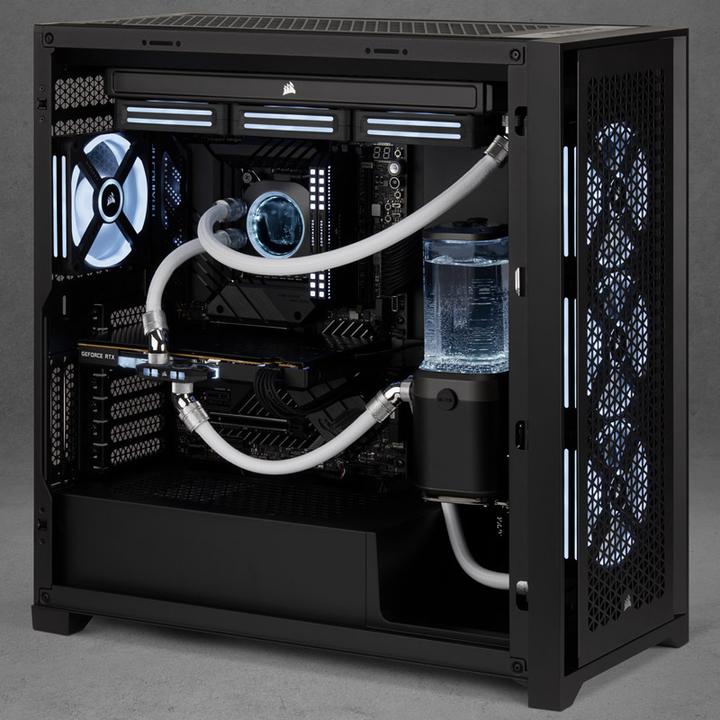 Immagine prodotto Corsair Tubi (morbidi), XT Softline Mesh Bianco (3 m 10/13 mm ID/OD) (3 m, Materiale sintetico)
