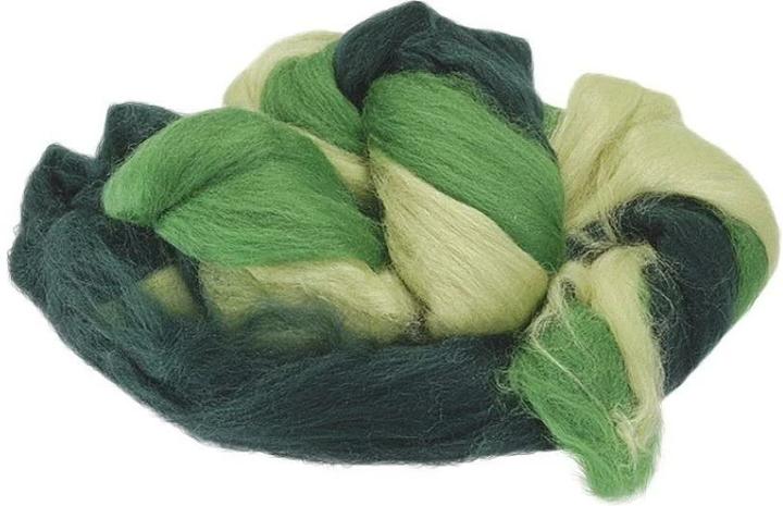 Produktbild Heyda Filzwolle 3-Strang-Mix 50 g, Grün/Hellgrün