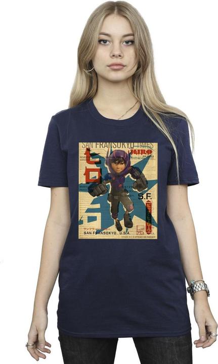 Image du produit Disney - T-shirt BIG HERO BAYMAX HIRO NEWSPAPER - Femme (S)