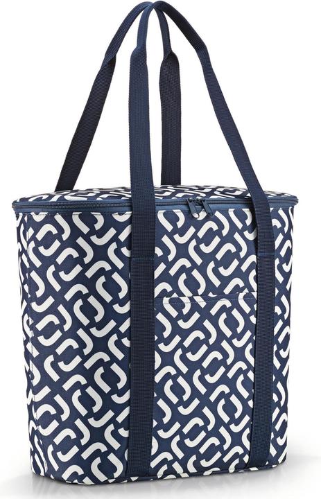 Image du produit reisenthel Panier à provisions Thermoshopper Signature bleu marine/blanc