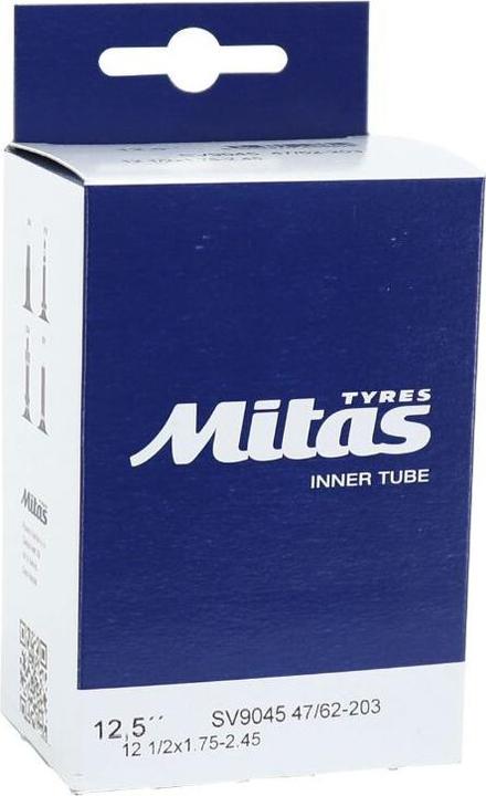 Actual product image Mitas Inner tube with standard 45 degree elbow valve (12.5'')