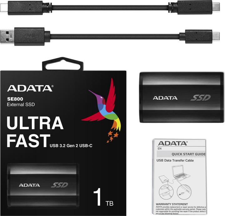 Produktbild Adata SE800 1000 GB Schwarz (1000 GB)