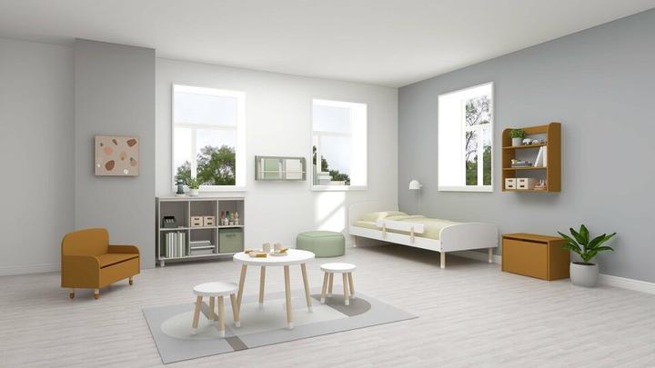 Actual product image Flexa Bench with storage space dots mustard (Child seating group)