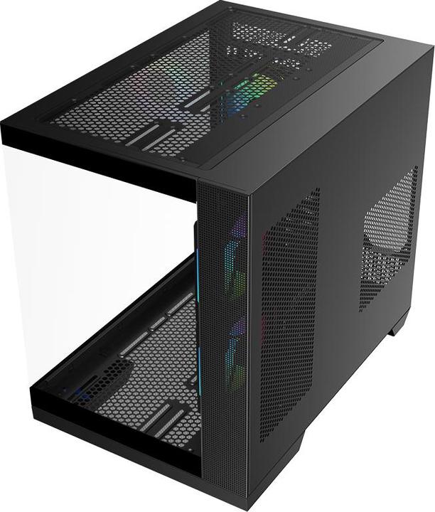Image du produit Itek Boitier Moyen Tour ATX Dark Cave DS RGB avec panneaux vitrés (Noir) (mATX, ATX, Mini-ITX)