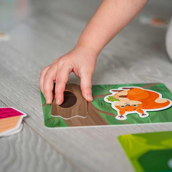 Actual product image Montessori Who lives where?