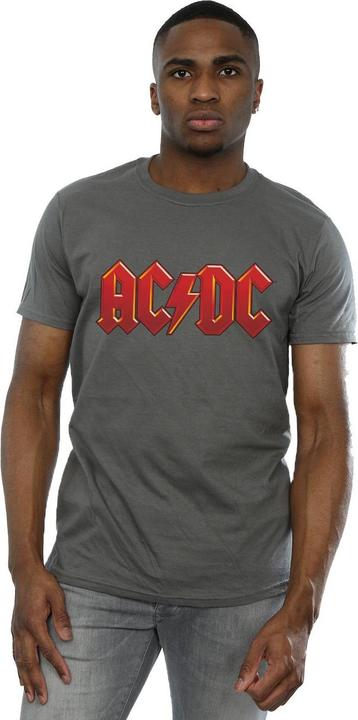 Actual product image AC/DC Mens Dark Red Logo T-Shirt (L)