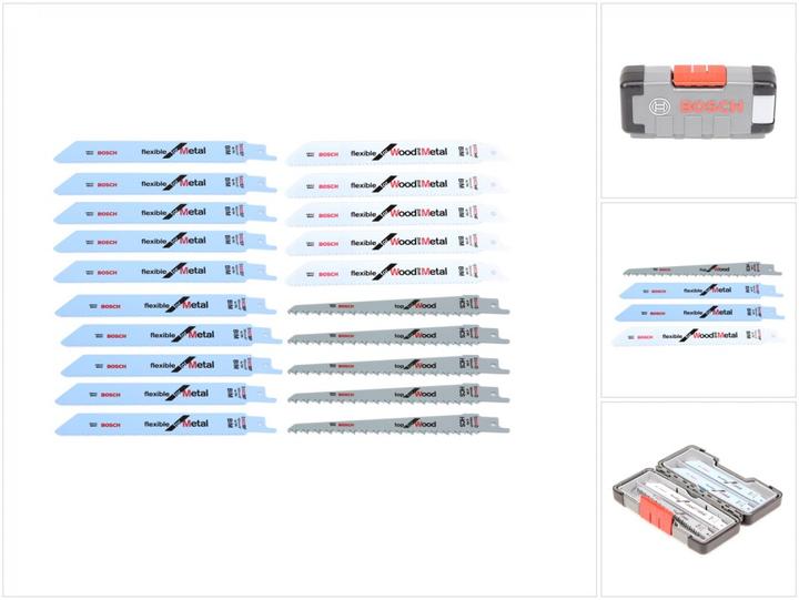 Actual product image Bosch Professional Zubehör 20-piece reciprocating saw blade set Wood and Metal