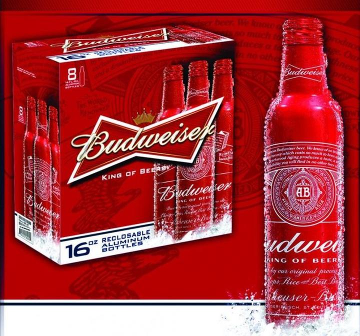 Actual product image Budweiser Budvar Aluminum bottle crate 24 x 473 ml / 5% (24 x 47.3 cl)