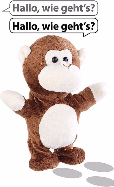 Immagine prodotto Playtastic Scimmia di peluche parlante con microfono (11 cm)