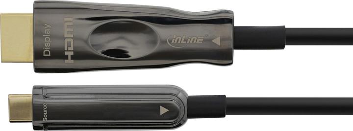 Actual product image InLine USB Ekranas AOC cable, USB type C plug to HDMI plug (DP Alt mode), 15 m (15 m, HDMI)