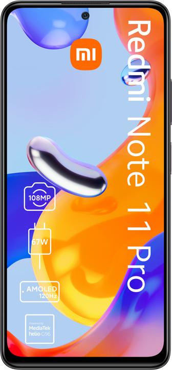 Immagine prodotto Xiaomi Redmi nota 11 Pro (128 GB, Grigio grafite, 6.67", Doppia SIM Ibrida, 108 Mpx, 4G)