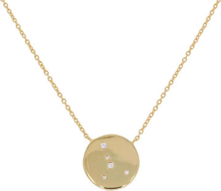 Sif Jakobs Collier Zodiaco Krebs vergoldet (925 Sterling Silber, 48 cm)