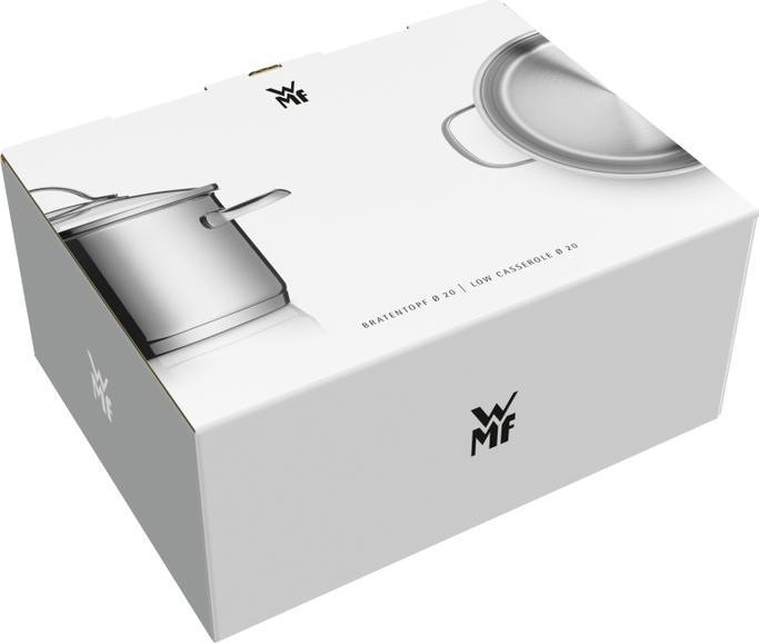Productafbeelding WMF Kookpan Koekenpan Inductie 20cm Glazen Deksel 3,0l Diadem Plus Roestvrij Staal (20 cm, Braadpan + kasserol, Roestvrij staal)