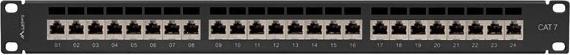 Actual product image Lanberg Patch Panel 24-Port 1U Cat.7 FTP Black PPS7-1024-B