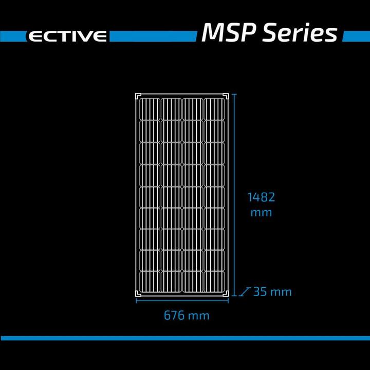Actual product image Ective Solar panel 190W 12V mono Solar panel Solar cell PV module instead of 200 Watt (190 W, 11.10 kg)