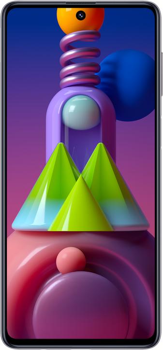 Produktbild Samsung Galaxy M51 EU (128 GB, White, 6.70", Dual SIM, 64 Mpx, 4G)