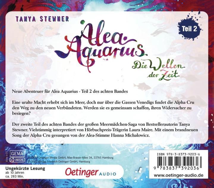 Actual product image Alea Aquarius 8 Part 2. The Waves of Time (Frank Gustavus, Deluxe Media GmbH, Laura Maire, Claudia Carls, Tanya Stewner, Guido Frommelt, German)