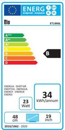 Energie-Label ēlo 1990l (1280 x 1024 Pixel, 19")