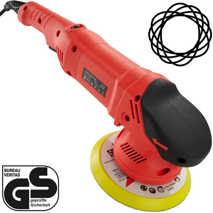 Produktbild tectake Exzenter Poliermaschinenset (Exzenterpolierer, 710 W)