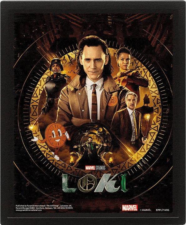 Image du produit Loki Poster encadré Glorious Purpose 3D (10 x 8 cm)