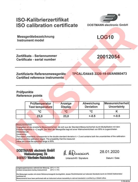Productafbeelding TFA LOG10, thermische datalogger voor temperatuur