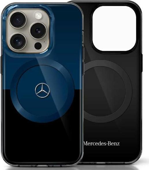Immagine prodotto Mercedes MEHMP16X23HBIKV iPhone 16 Pro Max 6.9" czarny niebieski/black blue hardcase MB Double La (Apple iPhone 16 Pro Max)