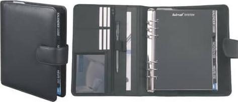 Produktbild Bind Systemplaner A5 Office, Nappaleder, schwarz, mit Magnetverschluss Systemplaner A5 aus feinem sc (A5)
