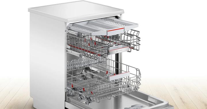 Immagine prodotto Bosch Hausgeräte Serie 6, Lavastoviglie a libero posizionamento, 60 cm, Bianco, SMS6ECW00E