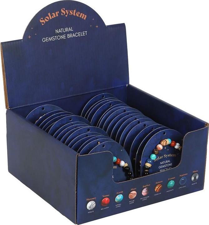 Actual product image Something Different Gemstone Solar System Bracelet (Pack of 30) (100% synthetic material)