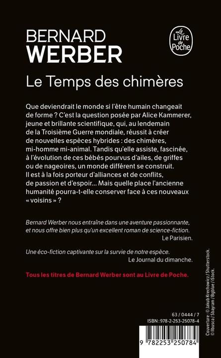 Immagine prodotto Le temps des chimères (Francese, Bernard Werber, 2024)