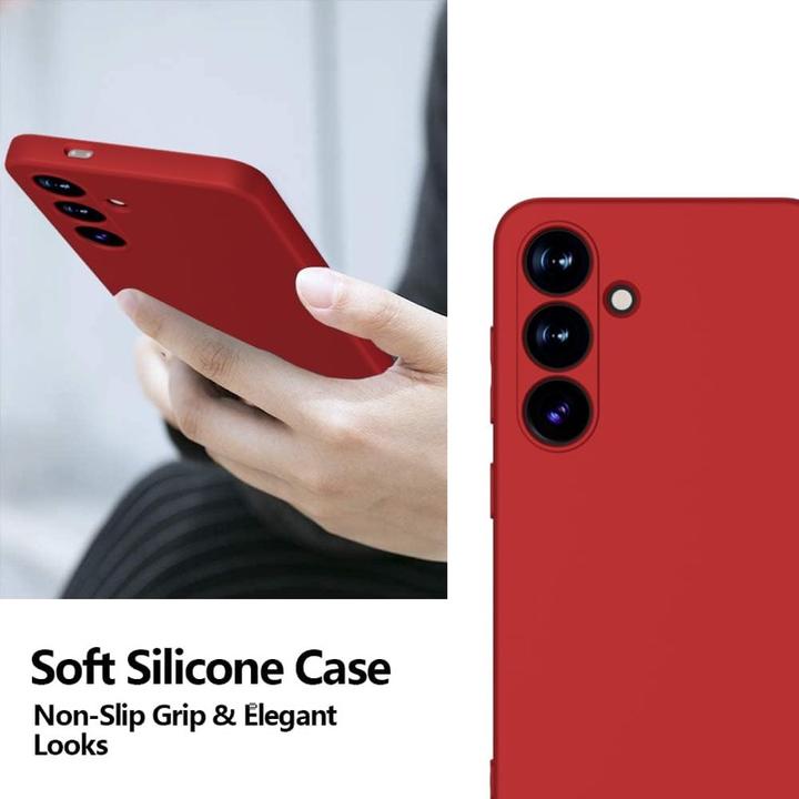 Immagine prodotto X-Level Samsung Galaxy S25 Edge - Thin Backcase, Silikon Hülle in Rot (Samsung Galaxy S25 Edge)