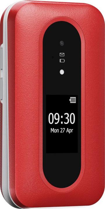 Produktbild Doro Leva L30, Clamshell, Single SIM, 7,11 cm (2,8"), 2 MP, 1150 mAh, Rot, Weiss (2.80", 2 Mpx, 4G)