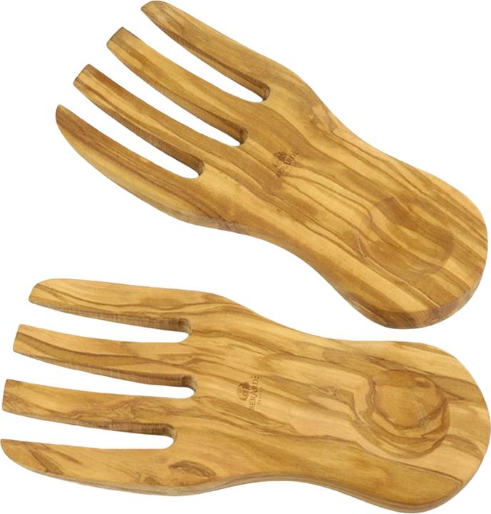 Image du produit Bérard Salat-/Spaghettischöpfer Olivenholz 2er Set (Serveurs à salade)