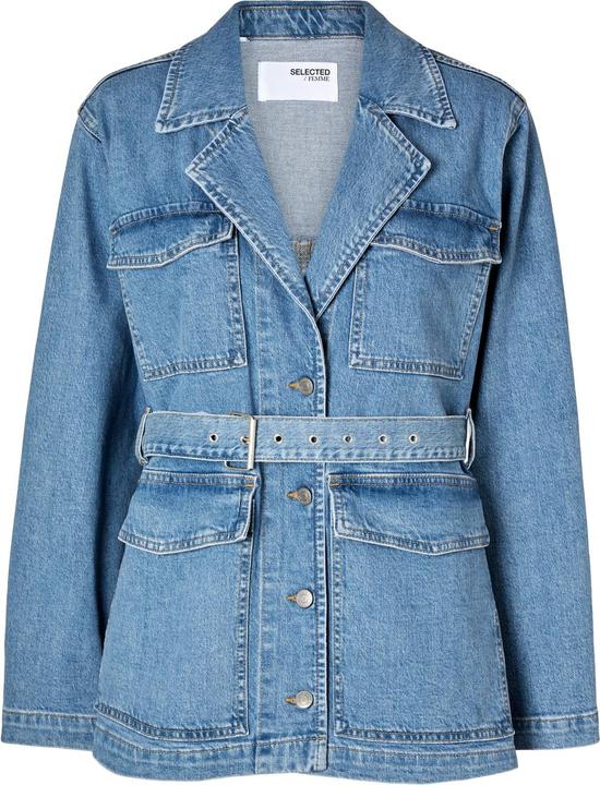 Selected Femme Belted Jeansjacke
