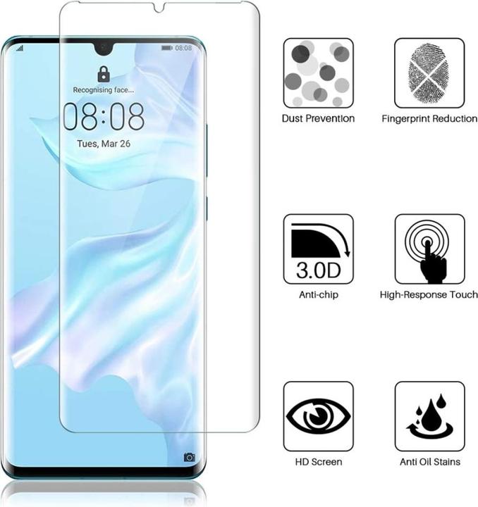 Actual product image Screenguard Huawei P30 Pro bulletproof glass protective film Case Friendly Design (1 Piece, Huawei P30 Pro)