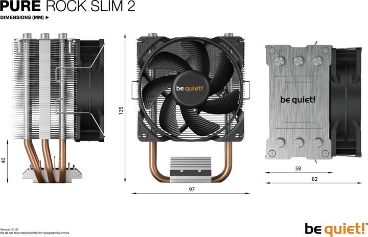 Immagine prodotto be quiet! Pure Rock Slim 2 (135 mm)