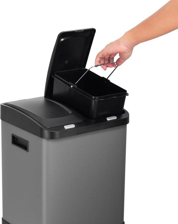 Produktbild Svita Mülleimer mit 3-fach Mülltrennungssystem (32 l)