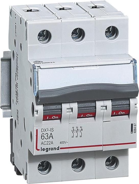 Actual product image Legrand Dx3 Toggle Switch Off 3P 63A 406467 406467 Main Switch 3x63A