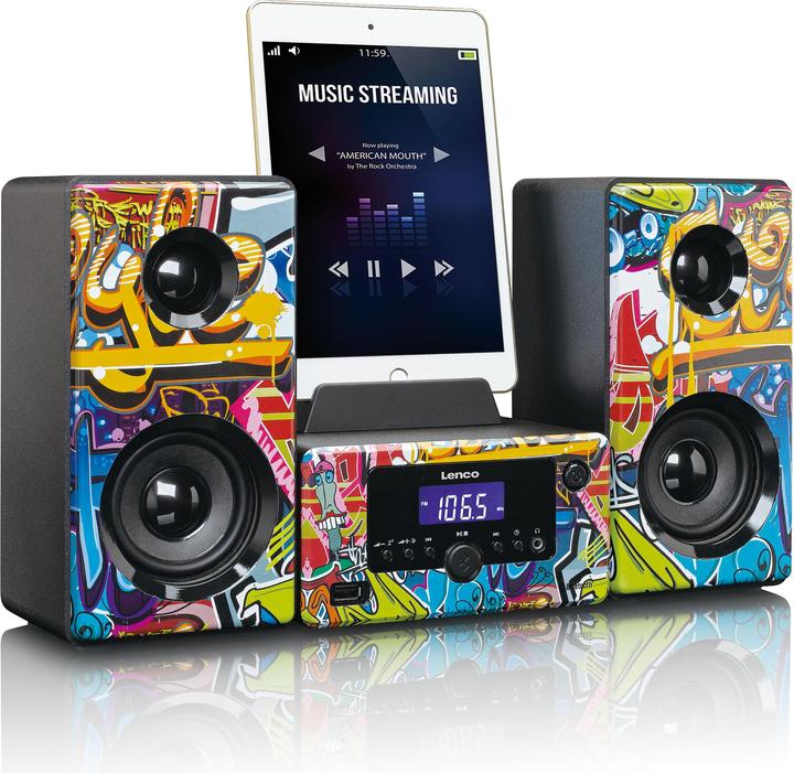 Productafbeelding Lenco Mc-020 (Bluetooth, WiFi, 1x 10 W)