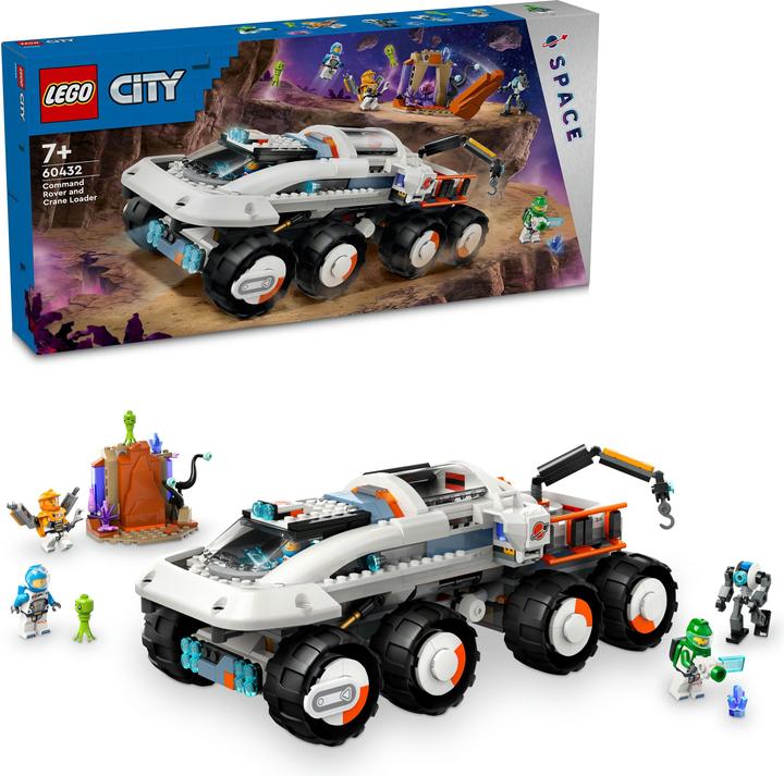 Produktbild LEGO Kommando-Rover mit Ladekran (60432, LEGO City)
