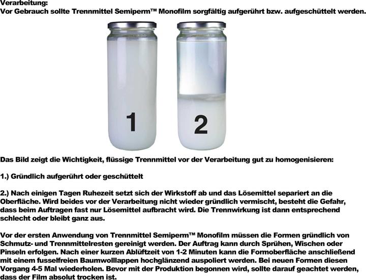 Immagine prodotto R&G Agente di rilascio Semiperm Monofilm 250 ml