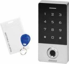 Orno Touch-Code-Schloss, mit Karten- und Proximity-Tag-Leser und Fingerabdruckleser, IP68, 1 Relais 3A (Fingerabdruck)