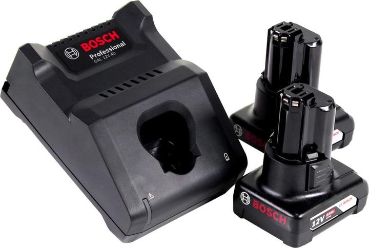 Quick charger GAL 12V-40, 2x rechargeable battery GBA 12V 6.0Ah (1 600 A00 X7H)