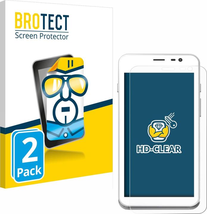 Actual product image BROTECT Screen Protector Clear (2 Piece, Oppo A77s)