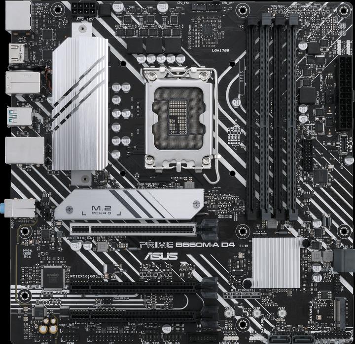 Immagine prodotto ASUS MB PRIME B660M-A D4-CSM (Intel,1700,DDR4,mATX) (LGA 1700, Intel B660, mATX)