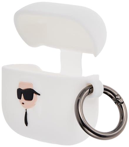 Actual product image Karl Lagerfeld KLA3RUNIKH AirPods 3 cover white/white Silicone Karl Head 3D (Headphone bag)