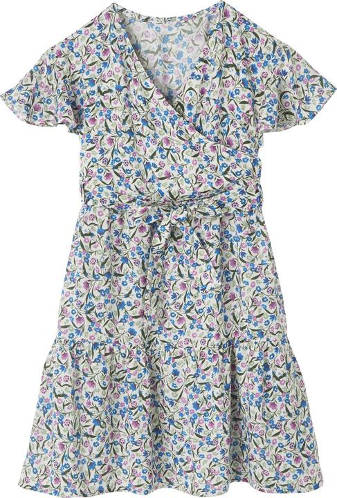 off-white, multicoloured floral